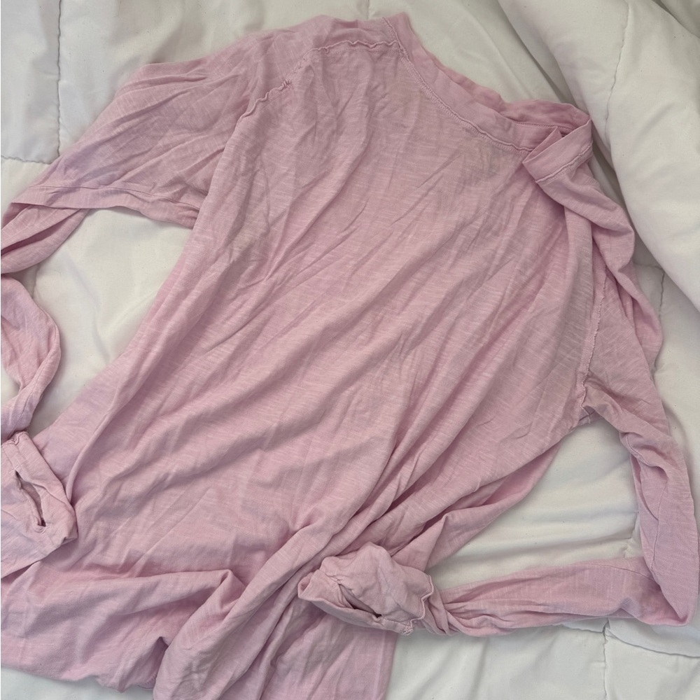 We the Free/Free People Pink Long Sleeve Tee